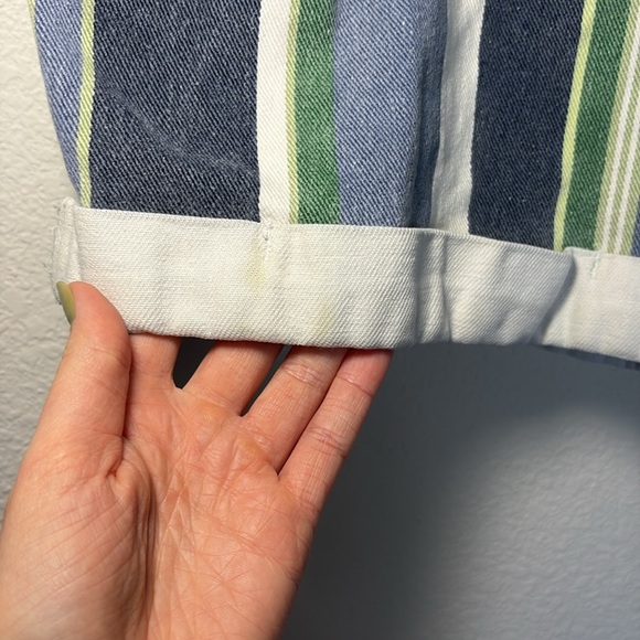 The Limited Jeans Vintage High Waisted Striped Denim Shorts size 10 100% cotton - Picture 4 of 6